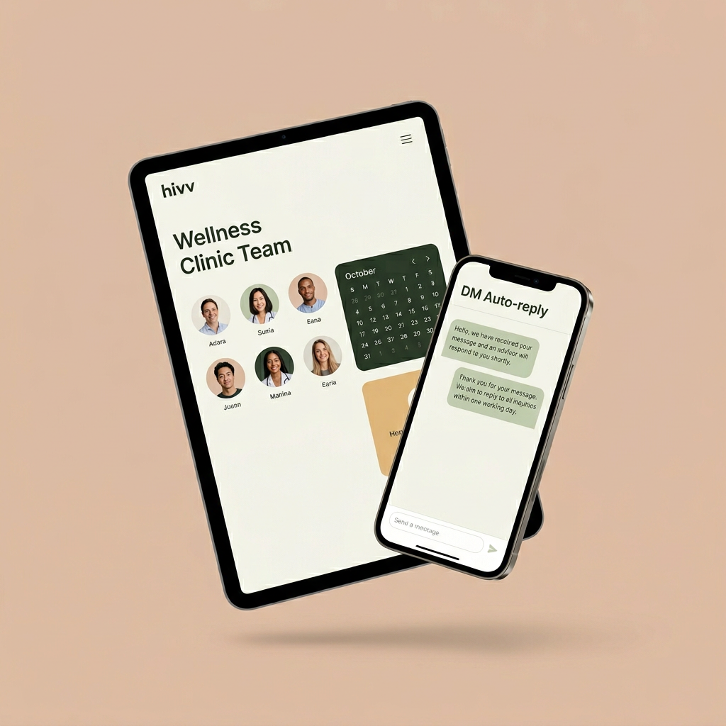 Multi-provider team — weHivv interface preview